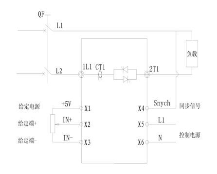 单相可控硅调压器装置和基本电路接线原理图(图2)